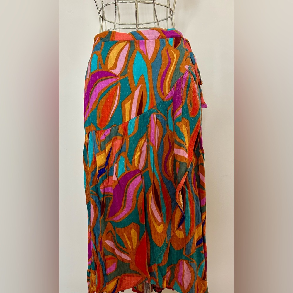 Colorful Abstract Rachel Roy Patterned Skirt